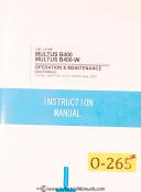 Okuma-Okuma Multus B400 and B400-W, Lathe Operations Maint and Parts manual-B400-B400-W-Multus-01
